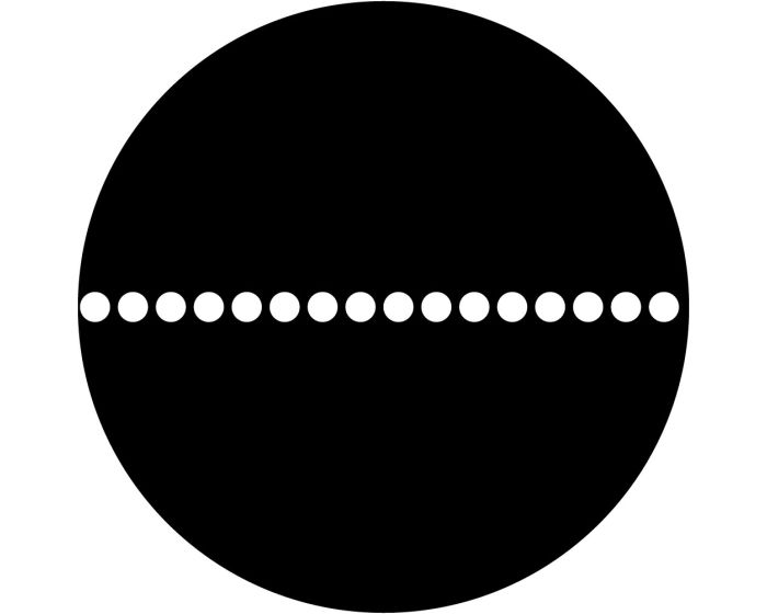 Apollo (2090) Dots in Line Steel Gobo