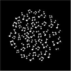 Apollo (2444) Breakup Music Notes Steel Gobo
