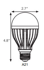 (Discontinued) Kobi (K1N7) LED A21 20w