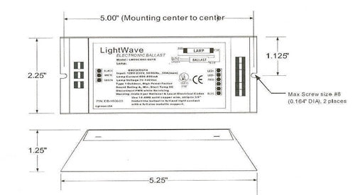 EB-1006-02LF 60W Ballast