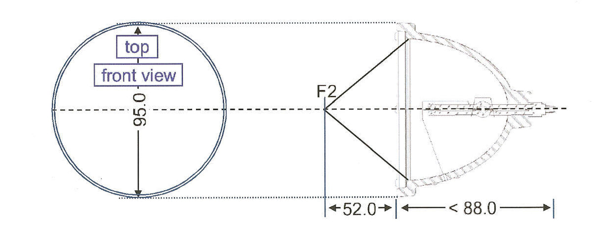 P-VIP 100-120/1.3 E23 - Bulb Only
