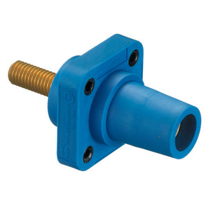 Hubbell Cam-Lok (HBLFRSBL) - Panel Mount Stud - Female - Blue