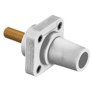 Hubbell Cam-Lok (HBLFRSW) - Panel Mount Stud - Female - White