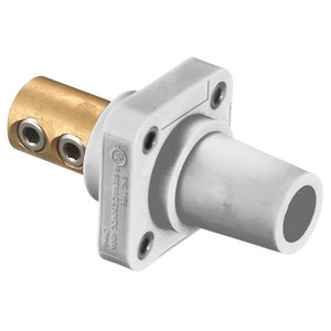 Hubbell Cam-Lok (HBLFRW) Panel Mount Double Set Screw - Female - White