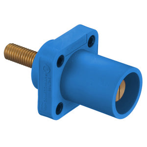 Hubbell Cam-Lok (HBLMRSBL) - Panel Mount Stud - Male - Blue