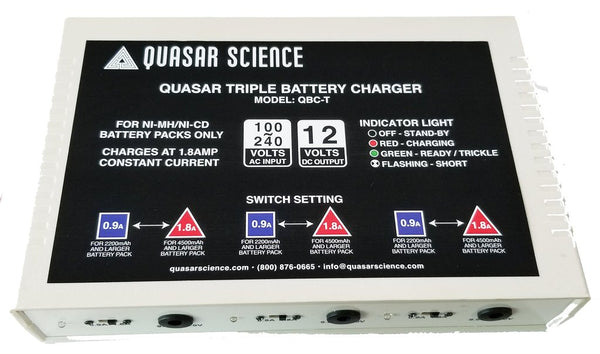 Quasar Triple Battery Charger *****DISCONTINUED *******