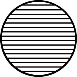 Apollo (1033) Horizontal Lines Steel Gobo