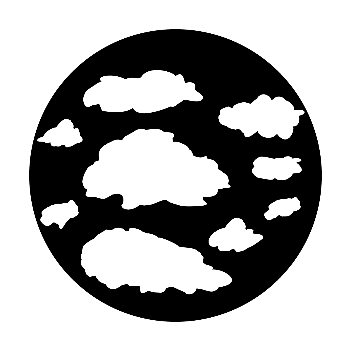 Apollo (1100) Clouds Steel Gobo