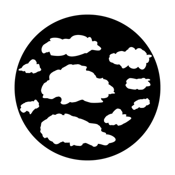 Apollo (1100) Clouds Steel Gobo