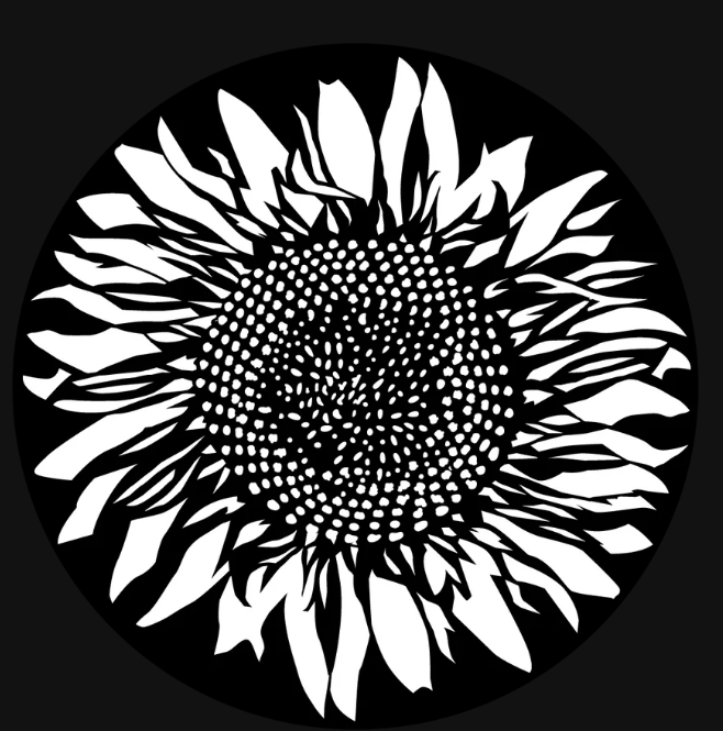 Apollo (1167) Sunflower Steel Gobo