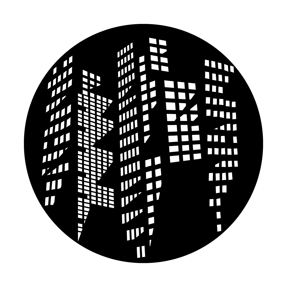 Apollo (1229) Lit Buildings Steel Gobo