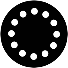 Apollo (2040) Dots in Circle Medium Steel Gobo