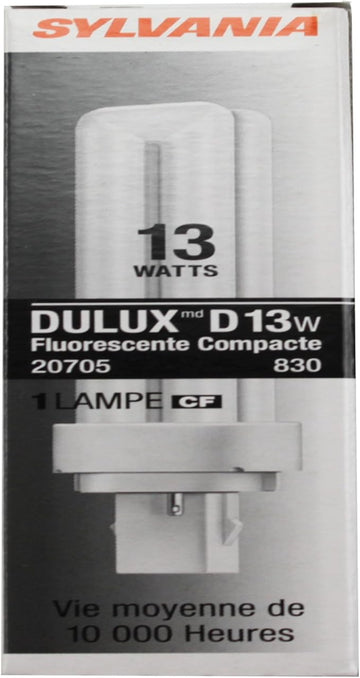 Sylvania (20705) CF13DD/830/ECO-13w CFL 2P GX23-3000K (61 Available)