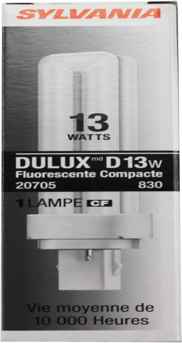 Sylvania (20705) CF13DD/830/ECO-13w CFL 2P GX23-3000K (61 Available)
