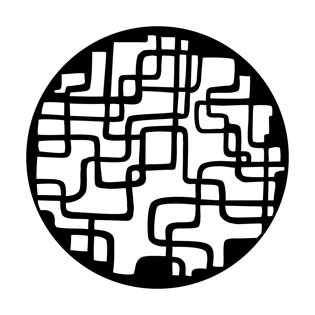 Apollo (2110) Breakup Squiggle Squares Steel Gobo