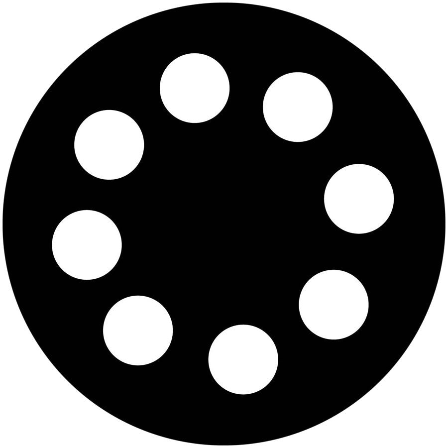 Apollo (2290) Dots in Circle Large Steel Gobo