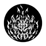 Apollo (2447) Breakup Angry Fire Steel Gobo