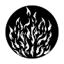 Apollo (2448) Breakup Camp Fire Steel Gobo