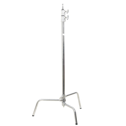 Godox C-Stand with Arm, Grip Head & Removable Turtle Base (8.8', Silver)