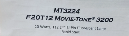 Movie Magic (MT3224) F20T12 Movie-Tone 3200