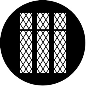 Rosco 77124 Lattice Window Steel Gobo