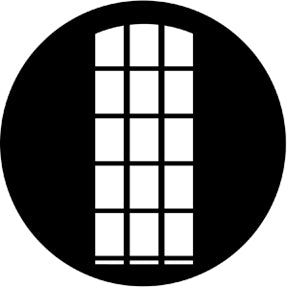 Rosco 77135 Regency Window Steel gobo