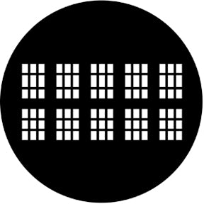 Rosco 77148 Elizabethan Window Steel Gobo