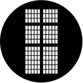 Rosco 77238 Statesman Window Steel Gobo