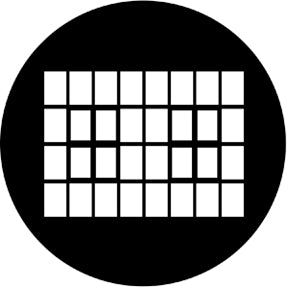 Rosco 77279 Industrial Window Steel Gobo