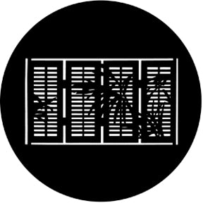 Rosco 77542 Tropical Window Steel Gobo