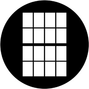 Rosco 77703 Double Hung Window Steel Gobo