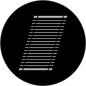 Rosco 77717 Oblique Blinds Steel Gobo