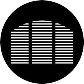 Rosco 77755 Morgue Window Steel Gobo