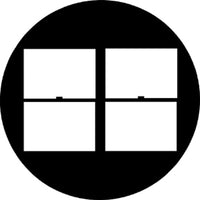 Rosco 78256 Double Hung 2x2 Steel Gobo