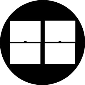 Rosco 78256 Double Hung 2x2 Steel Gobo