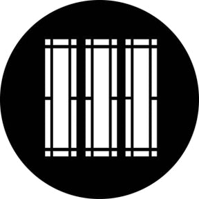 Rosco 78494 Triple Victorian Window Steel Gobo