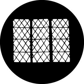 Rosco 78625 Drawn Lattice Window Steel Gobo
