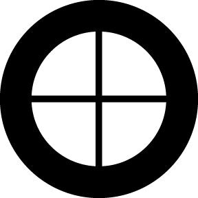 Rosco 78723 Porthole Cross Window Steel Gobo