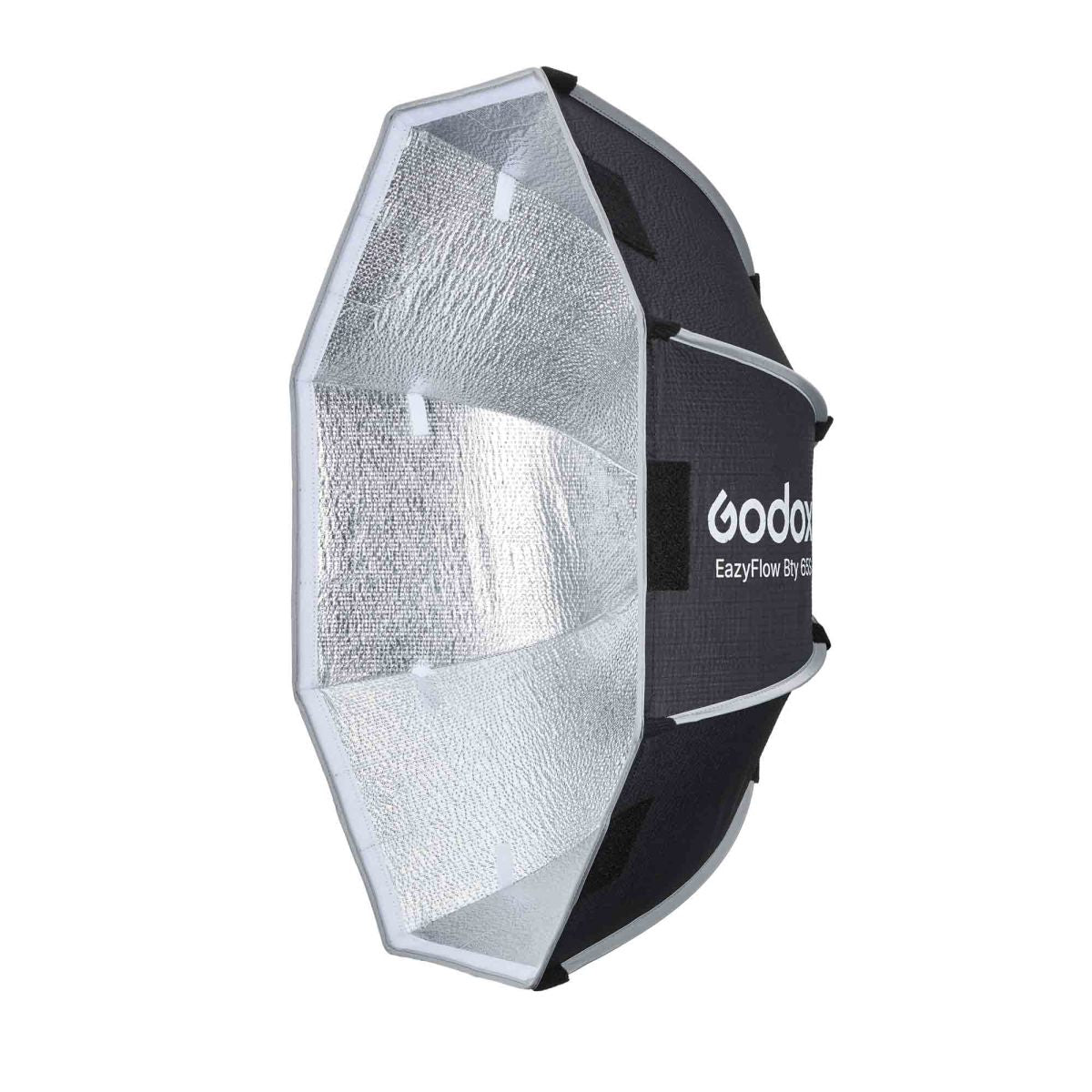 Godox EazyFlow Quick Setup Octa Beauty Dish Softbox with Bowens Mount (65 cm, Inner Silver)