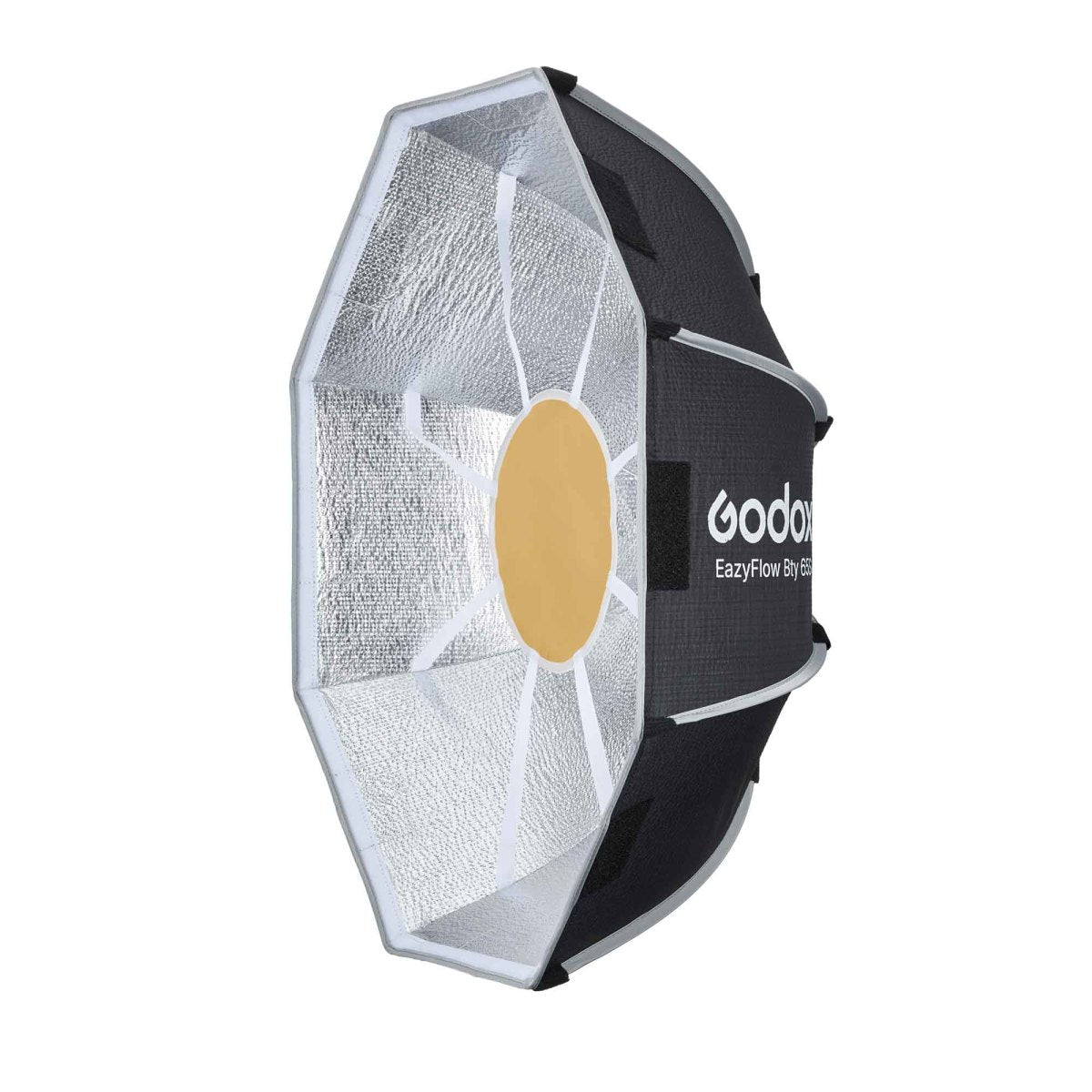 Godox EazyFlow Quick Setup Octa Beauty Dish Softbox with Bowens Mount (65 cm, Inner Silver)