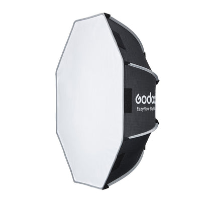 Godox EazyFlow Quick Setup Octa Beauty Dish Softbox with Bowens Mount (65 cm, Inner Silver)