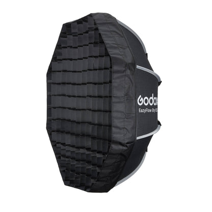 Godox EazyFlow Quick Setup Octa Beauty Dish Softbox with Bowens Mount (65 cm, Inner Silver)