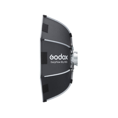 Godox EazyFlow Quick Setup Octa Beauty Dish Softbox with Bowens Mount (65 cm, Inner Silver)