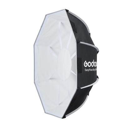 Godox EazyFlow Quick Setup Octa Beauty Dish Softbox with Bowens Mount (65 cm, Inner White)
