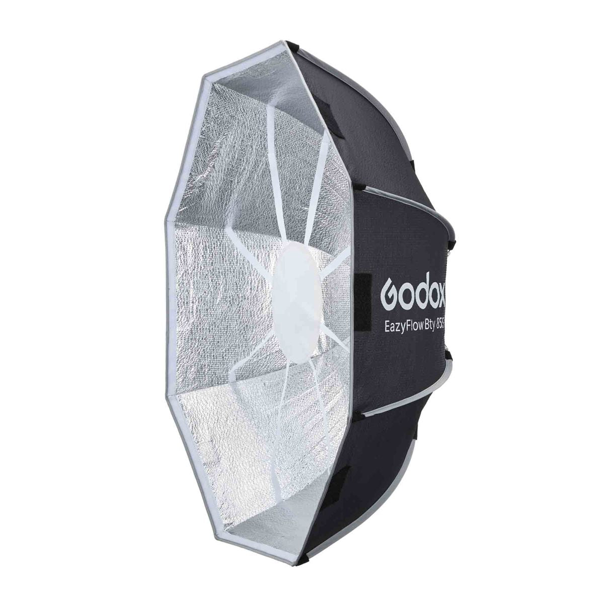 Godox EazyFlow Quick Setup Octa Beauty Dish Softbox with Bowens Mount (85 cm, Inner Silver)