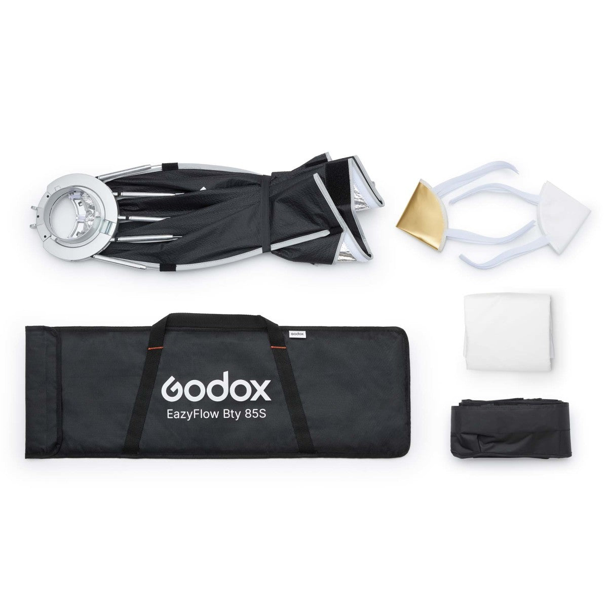 Godox EazyFlow Quick Setup Octa Beauty Dish Softbox with Bowens Mount (85 cm, Inner Silver)