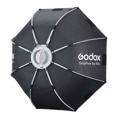 Godox EazyFlow Quick Setup Octa Beauty Dish Softbox with Bowens Mount (85 cm, Inner Silver)