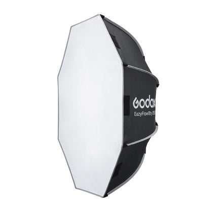 Godox EazyFlow Quick Setup Octa Beauty Dish Softbox with Bowens Mount (85 cm, Inner Silver)