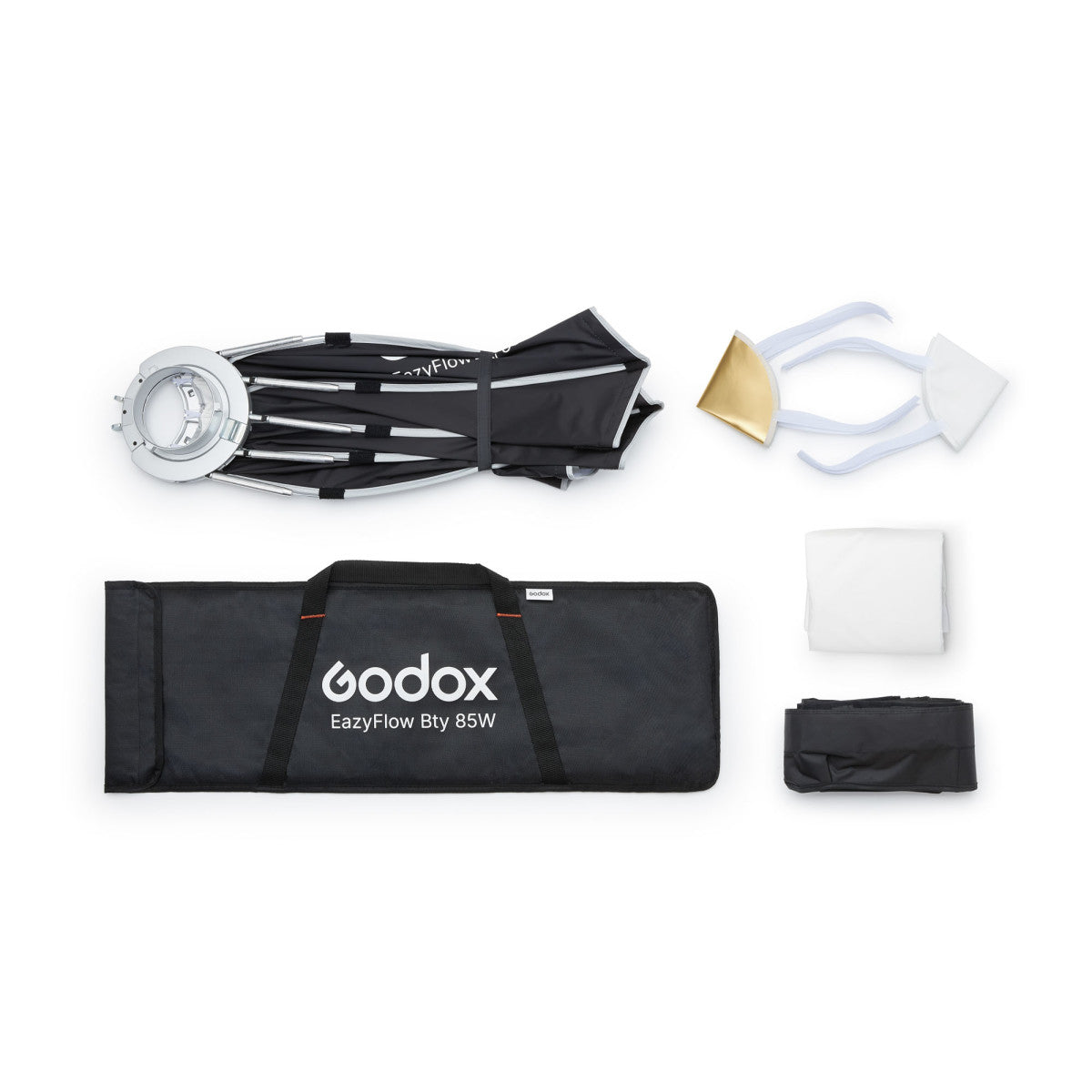 Godox EazyFlow Quick Setup Octa Beauty Dish Softbox with Bowens Mount (85 cm, Inner White)