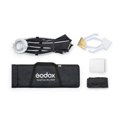 Godox EazyFlow Quick Setup Octa Beauty Dish Softbox with Bowens Mount (85 cm, Inner White)